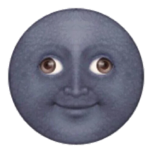 the face of the moon, black moon, moon emoji, moon emoji, moon smileik