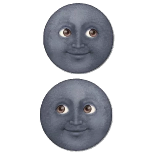 emoticône de la lune, expression moon, smiley of the moon, expression iphone moon, black moon emoticône pack