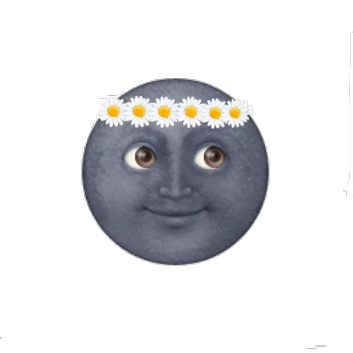 emoji bulan, emoji luna, smileik bulan, emoji bulan hitam, emoji bulan hitam