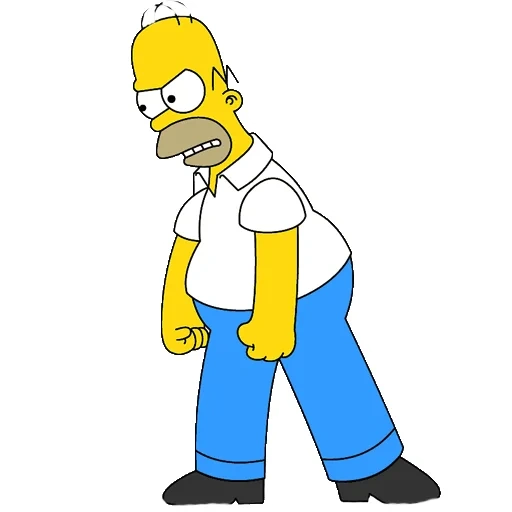 homer, les simpsons, homer simpson, le héros des simpson, dessin par homer simpson