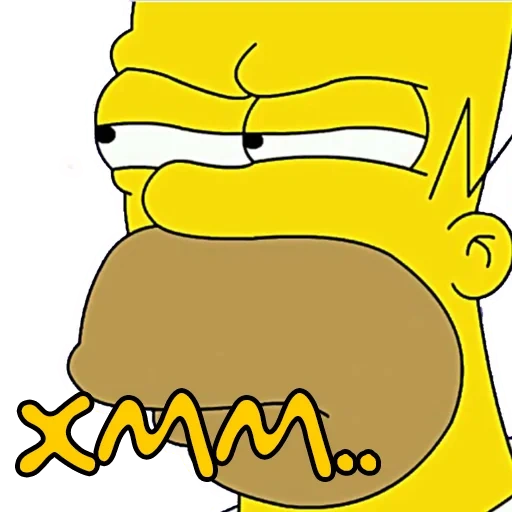 homer, i simpson, homer simpson, faccia di homer simpson, paranoico homer simpson