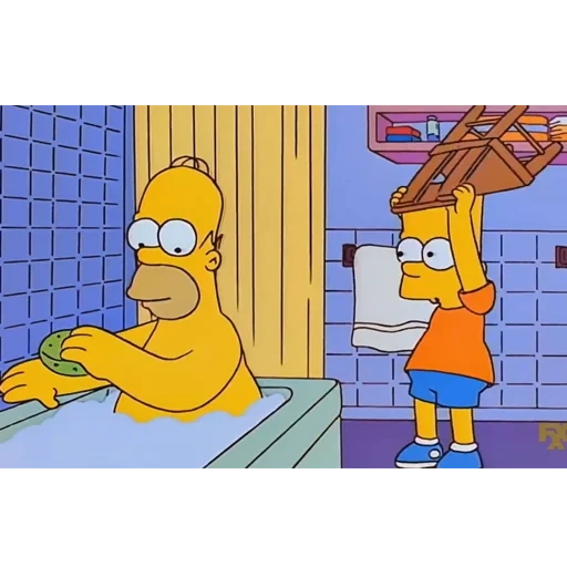 ezra, otra vez, homer simpson primer día, bart vence a homer con una silla, quiero escuchar algunas melodías meme