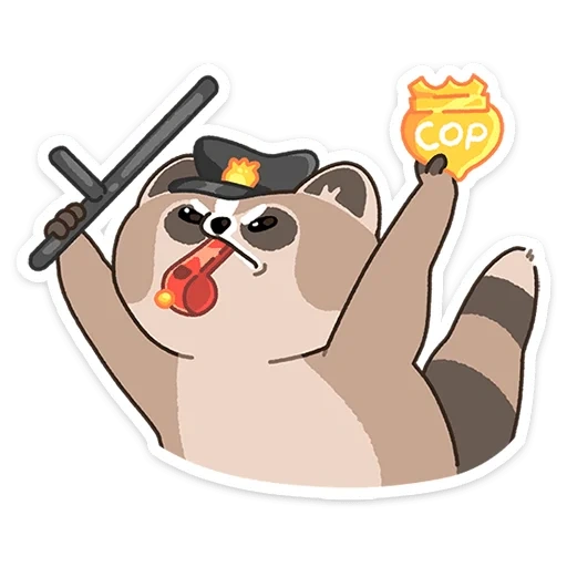 raccoon, gomi