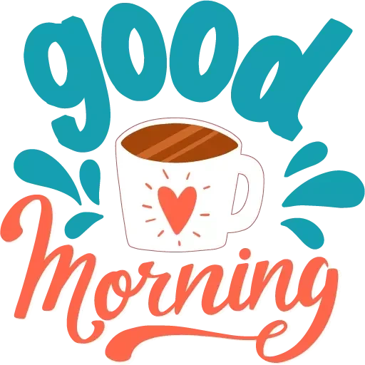 good morning, the best joke, good morning sketch, good morning vintage, good morning logo