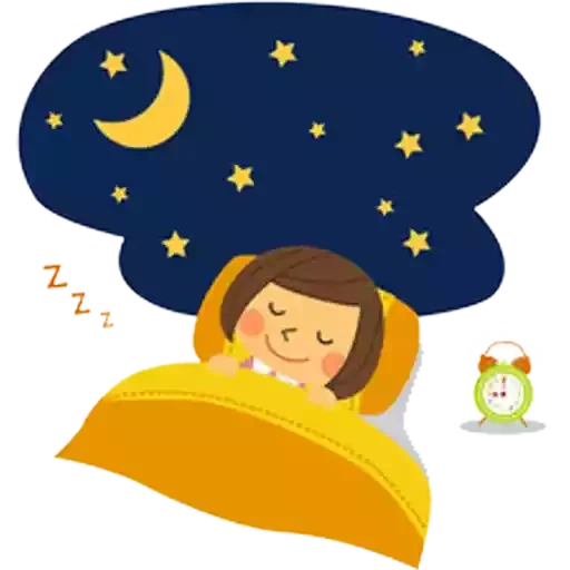 vektor tidur, ilustrasi, lullaby anak-anak, ilustrasi inventaris, pembawa bayi tidur