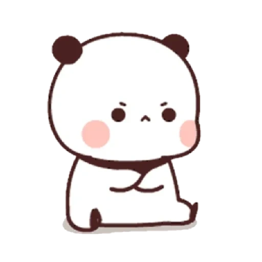 kawaii, panda is dear, kawaii drawings, the animals are cute, cute drawings of chibi