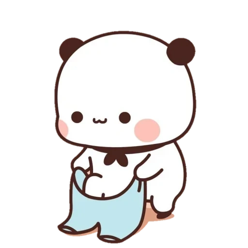 dessins kawaii, dessins kavai, le panda est un dessin doux, dessins kawaii mignons, dessins légers mignons panda