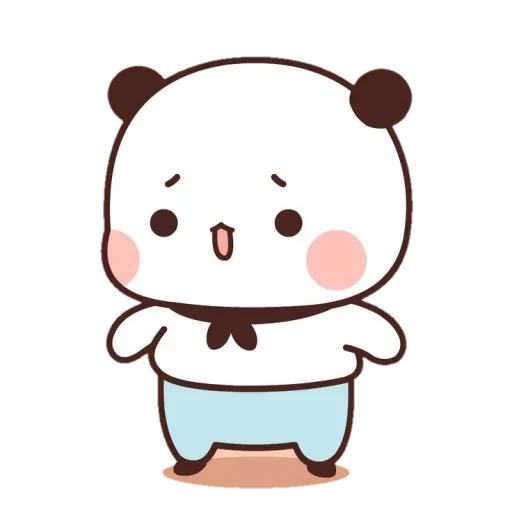 kawaii, clipart, panda est chère, les dessins sont mignons, dessin mignon