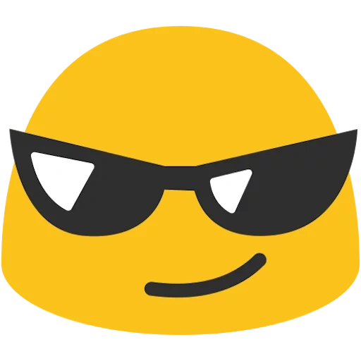 lunettes souriantes, smiley avec des lunettes, clipart sourié