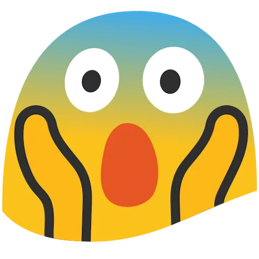 emoji, emoji 200, face emoji, la peur des emoji, emoji effrayé