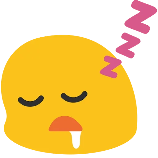 emoji sleep, emoji sourit, emoji est sonique, smiley a sommeil, emoji triste