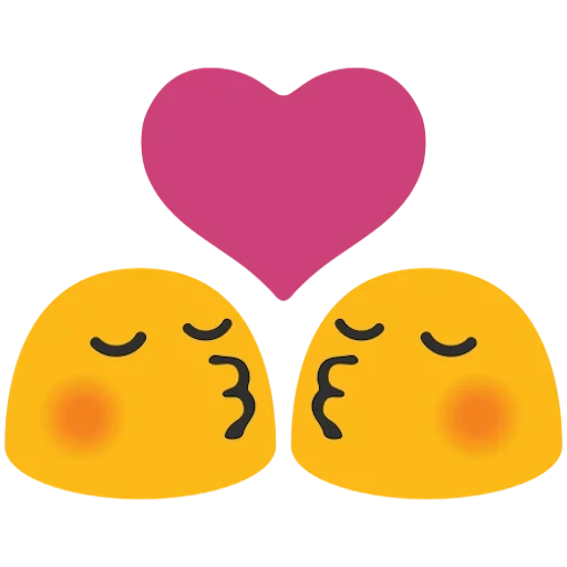 emoji, emoji cinta, senyum berbentuk hati, emoji kiss, ekspresi wajah tersenyum