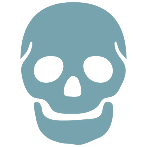crâne, emoji du crâne, crâne emoji, icône du crâne, crâne souriant