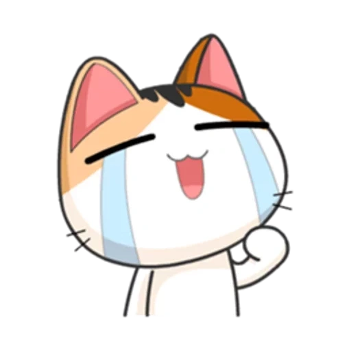 cat, emoji kotik, cute cats, japanese cats, stickers japanese cats