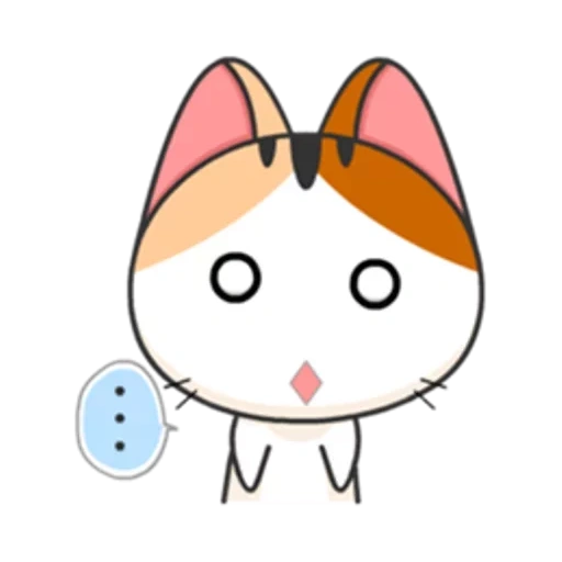 line cat, katiki kavai, gatti giapponesi, gatto giapponese, adesivi gatti giapponesi