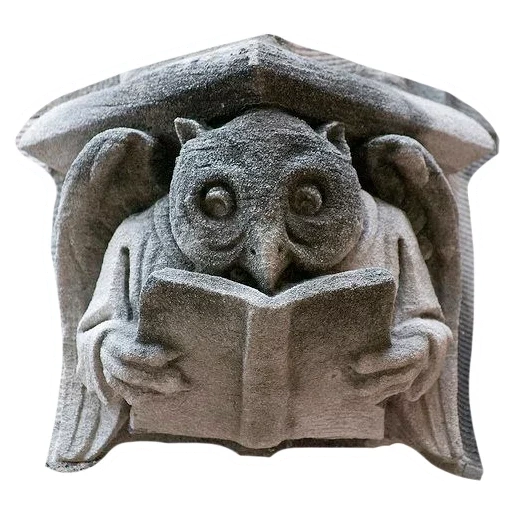 sleeve, gargoyle, gargoyle owl, gargoyle symbol, owl building gargoyle