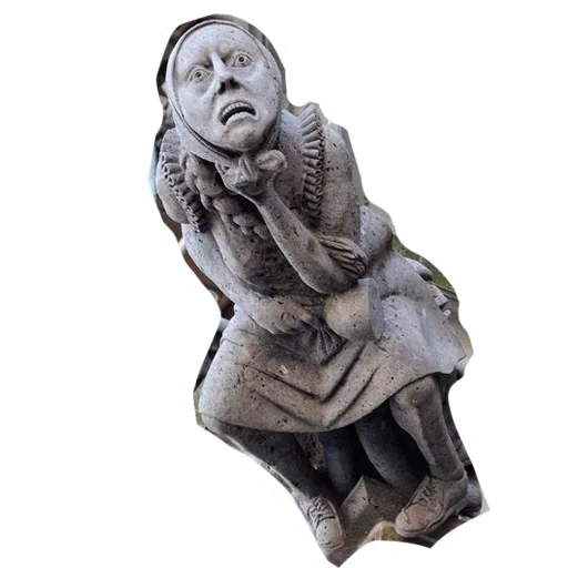 parker, a figurine, gargoyle, sculpture of howard phillips lovecraft