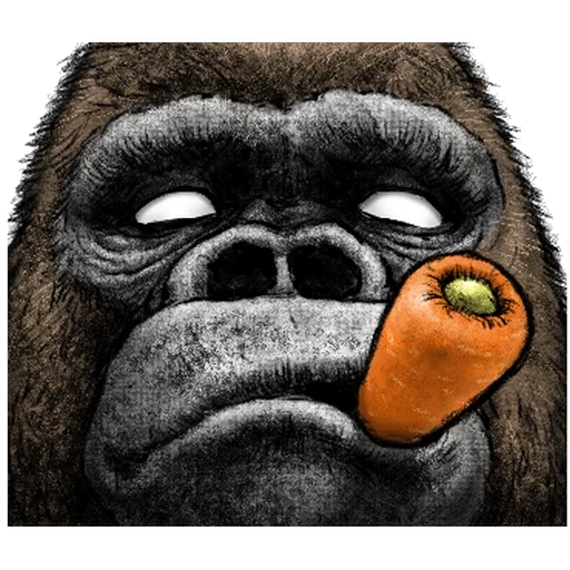 горилла, gorillaz, кинг конг, горилла лицо, горилла сигарой