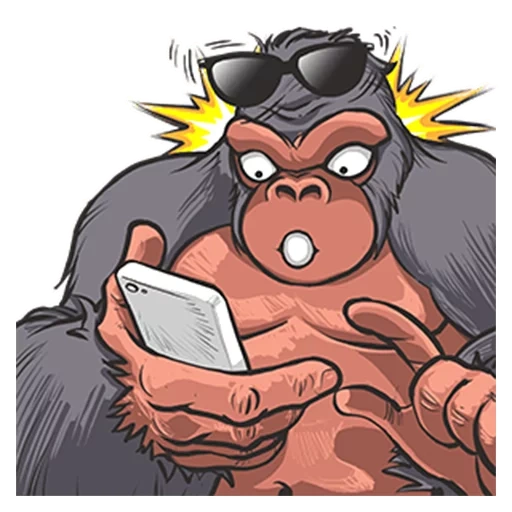 gorilla, mr gorilla, gorilla sticker