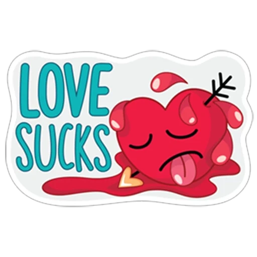 cinta, cinta, hati, cinta tidak, stiker mini day valentine indah
