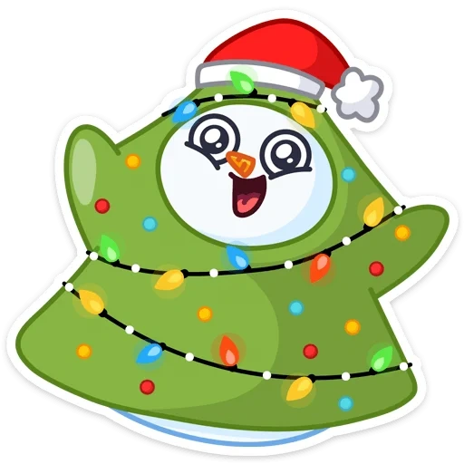 snowman, snowman, guoshan snowman, cartoon christmas tree