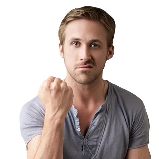 ryan gosling, le mani di ryan gosling sono incrociate
