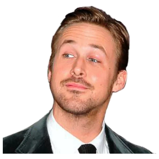 faccia gosling, ryan gosling, ryan gosling 2021, sfondo bianco di ryan gosling