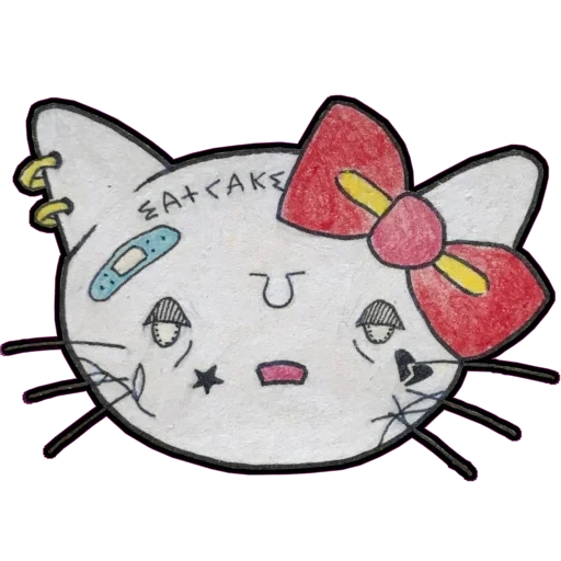 chaton, hellokitty, bonjour kitty, le chaton de l'ombre, bonjour chaton punk