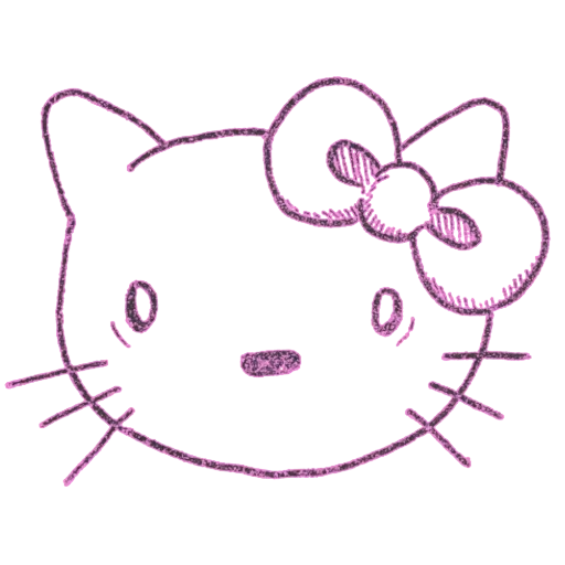 chaton, bonjour kitty, bonjour kitty, stickers bonjour kitty, bonjour kitty dessin au crayon