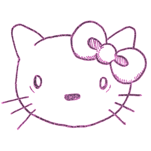 pussy kitty, ciao kitty, ciao kitty, hello kitty adesivi, hello kitty disegno a matita