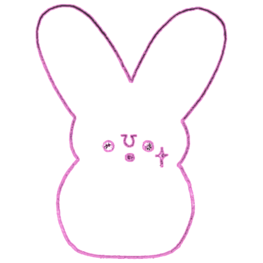 little rabbit, rabbit outline, peeps rabbit pattern, hare cut contour, rabbit decal