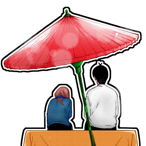 umbrella, people, illustration, clip pour parapluie, parasols de plage