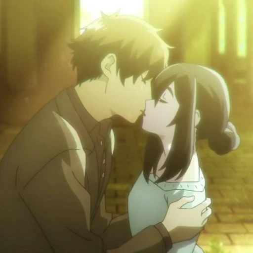animação, animação hyoka, beijando anime, sou o teu anime 2007, beijo da série de animação sancarea