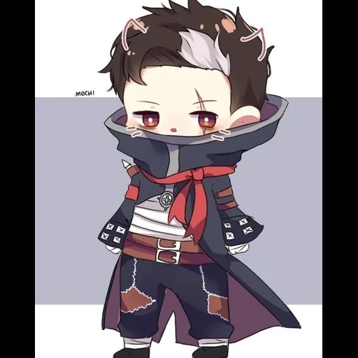 chibi, karakter anime, darius chibi, legenda granger mobile, granger mobile legends red cliff