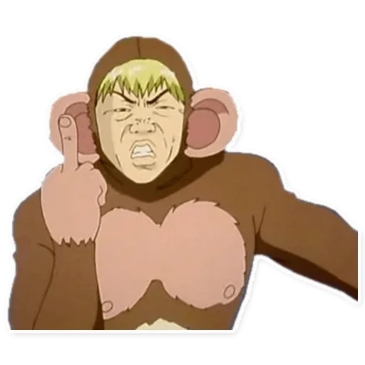 gto, professor onizuka, o professor íngreme onzuka, professor onizuka monkey, o professor legal de onzuka é um traje de um macaco