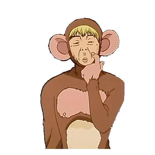 o professor íngreme onzuka, professor onizuka monkey, o professor legal de onzuka é um traje de um macaco