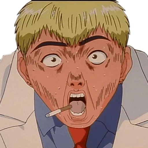 gto, professor onizuka está com raiva, o professor íngreme onzuka, professor legal onzuka faces, manga professor cool onizuka