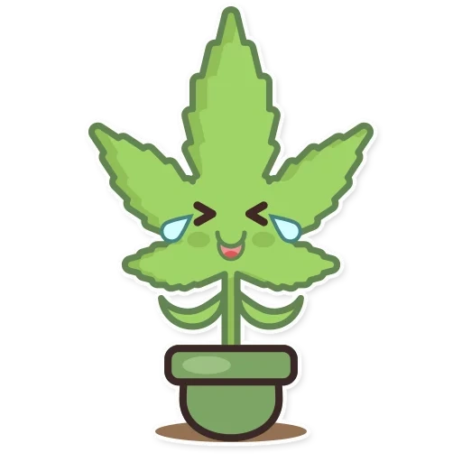 ma, aiguilles de cannabis, feuilles de chanvre, cannabis de dessin animé, cartoon de feuilles de chanvre