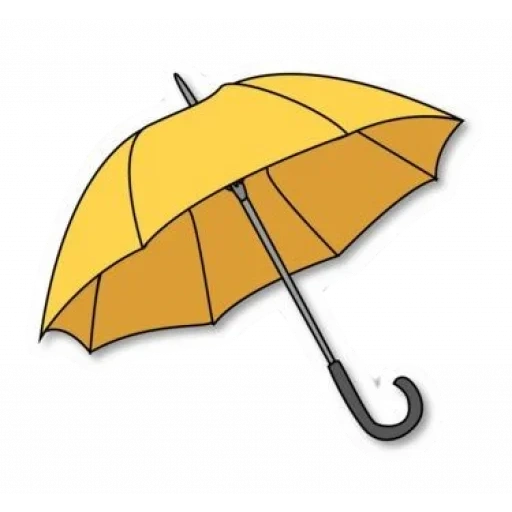 желтый зонтик, зонтик клипарт, зонт мультяшный, зонтик белом фоне, зонтик мультяшный