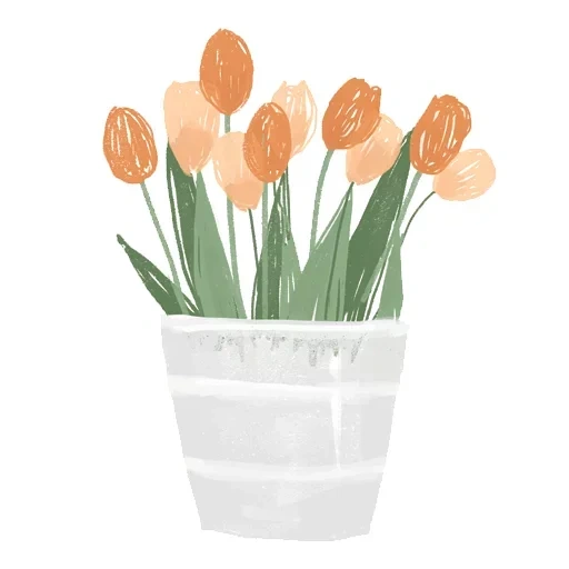 цветы весенние, цветы тюльпаны, цветы горшечные, тюльпан горшке вектор, шаблоны цветные горшок тюльпаны