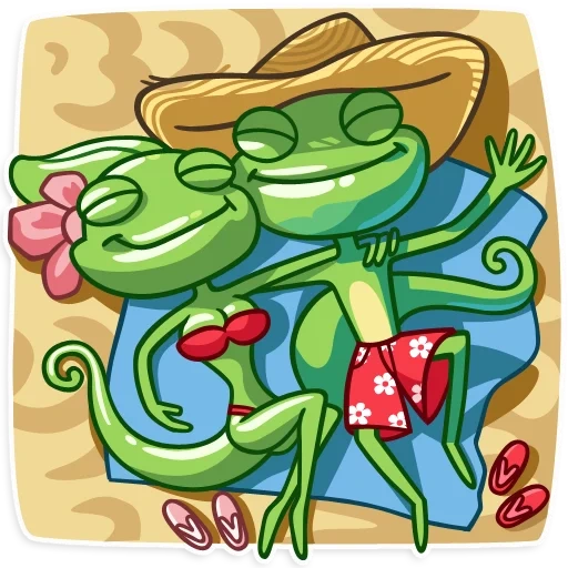chameleon, loves are cute, gringo chameleon, frog stickers