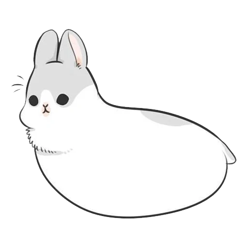 conejo, conejo blanco, pequeño conejo de madera, boceto de conejo, ultimate machiko rabbit