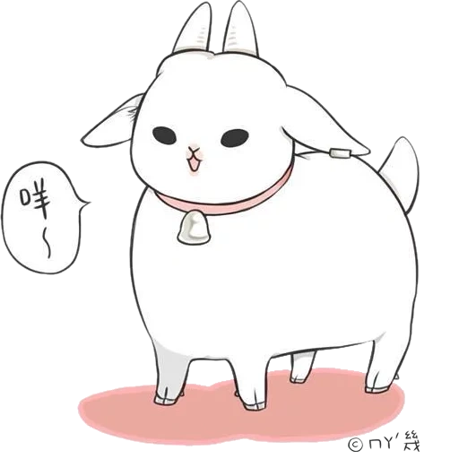 lapin de chibi, dessin de lapin, cheur art de lapin, le lapin est un dessin mignon, lapin ultime de machiko