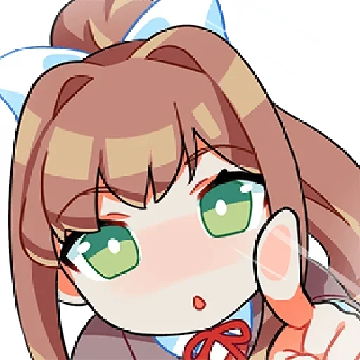 doki doki, ddlk monica, monica doki doki, monica docks docks, monica docks chibi