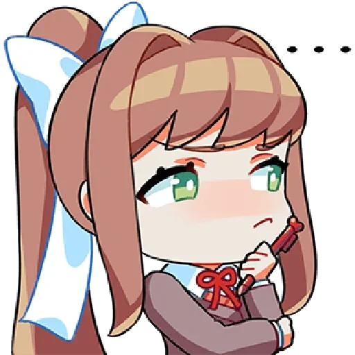 doki doki, chibi monica, monica, monica doki doki, monica dogi dogi literature club