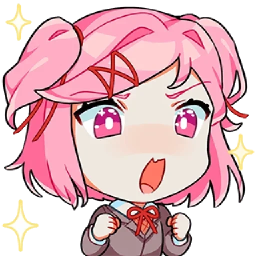 doki doki, natsuki chibi, ddlk natsuki, natsuki ddlc, docas de natsuki