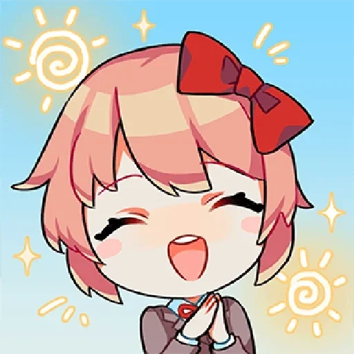 sayyori, natsuki ddlk, chibi zaizhi, natsuki ddlk, i personaggi degli anime