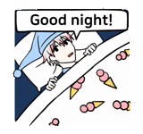 anime, art de l'anime, good night, bonne nuit