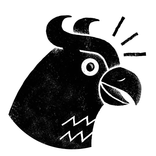 tête de coq, griffon, profil de tête de coq, silhouette de tête de poulet, modèle de tête de coq