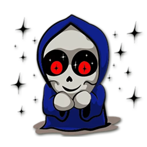 skull, figure, sad, grim reaper